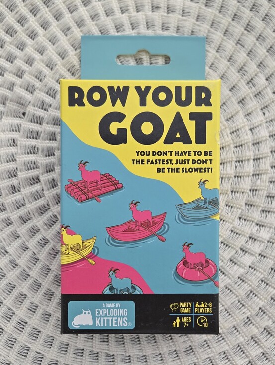 Exploding Kittens Other - Row Your Goat Party Game Family Tabletop Game Card Dice Fun